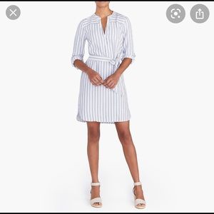 Jcrew Textured Stripe Shirtdress